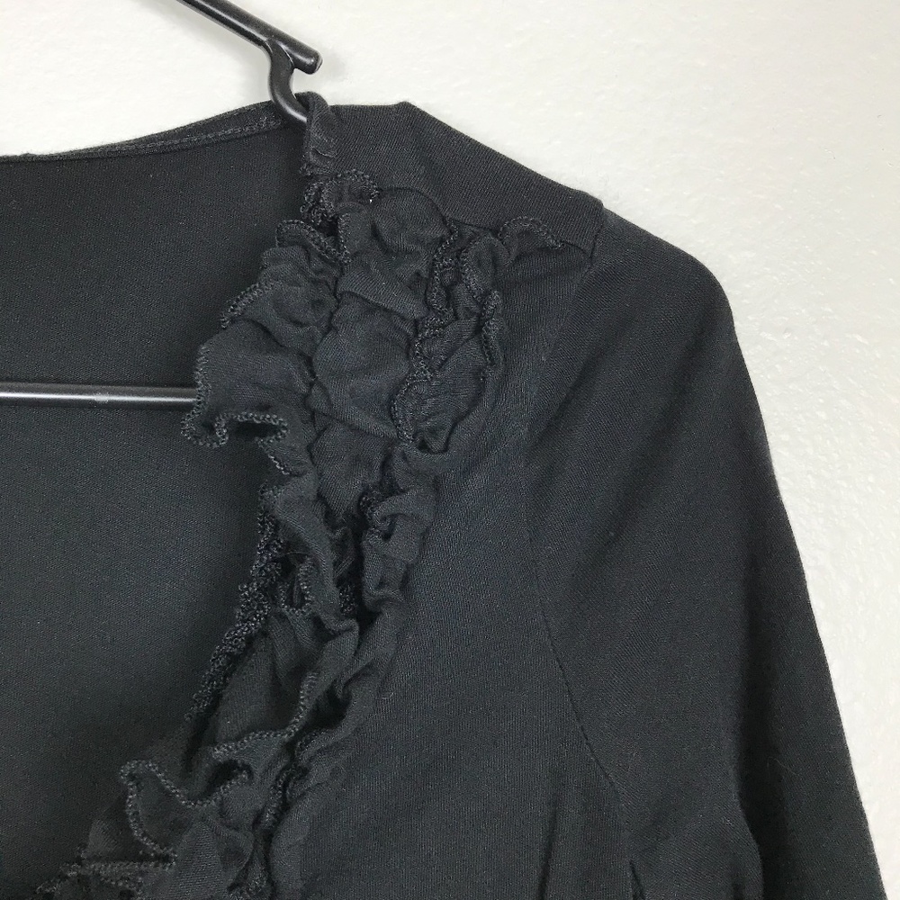 3/$20 Express Dreamweight Ruffle Tee - Picture 2 of 3